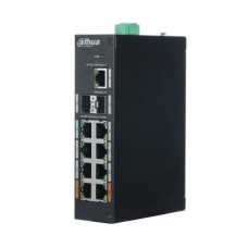 11-портовый неуправляемый коммутатор Dahua DH-PFS3211-8GT